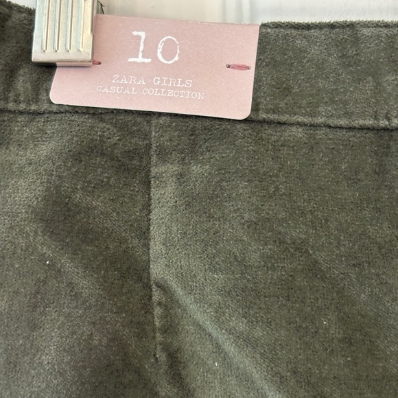 Zara Girls Mini Skirt - Olive/Army Green Size 10 - Picture 8 of 10